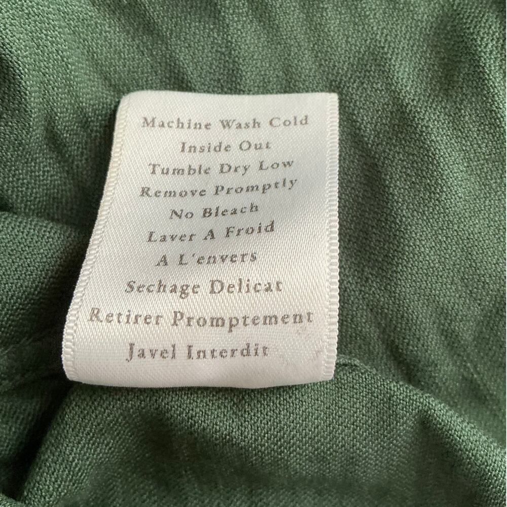 Frank & Eileen Barry Famous Denim Shirt Button Front Forest Green Cotton Size XS - Picture 10 of 10